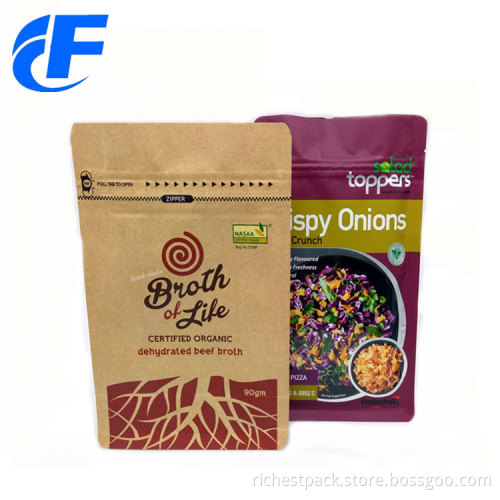 Custom Printing Plastic Food Stand Up Bag
